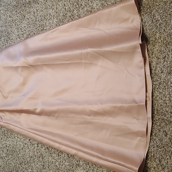 SALE Alfred Sung Size 10 Strapless Satin A-Line Gown Dress Cocktail Pocket Pink - Picture 8 of 13